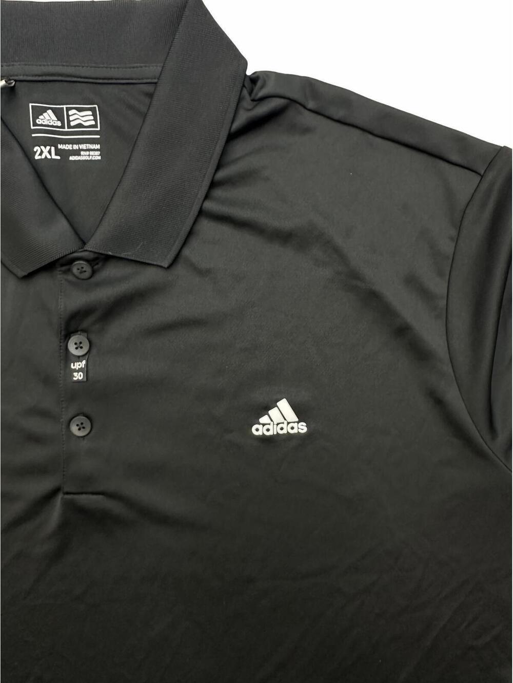 Adidas Adiperform Golf Polo Men’s 2XL Black Performance Shirt AE4774 NWT - Picture 3 of 7